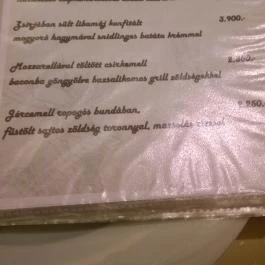 Fehérszarvas Vadásztanya Étterem, Eger - Étlap/itallap