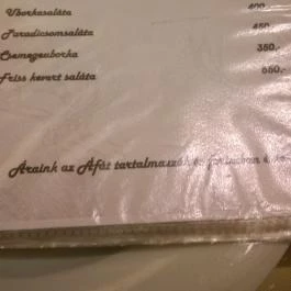 Fehérszarvas Vadásztanya Étterem, Eger - Étlap/itallap