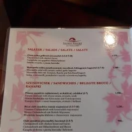 Furmint Drinkbár, Egerszalók - Étlap/itallap