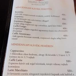 Furmint Drinkbár, Egerszalók - Étlap/itallap