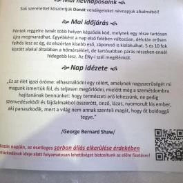 Duna Relax & Event Hotel étterme, Ráckeve - Étlap/itallap