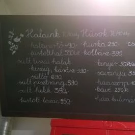 Keszegsütő, Miskolc - Étlap/itallap