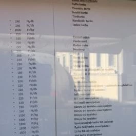 Kövér Cukrászda Sátoraljaújhely - Étlap/itallap