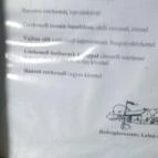 Lebuj Pincefogadó étterme Bodrogkeresztúr - Étlap/itallap