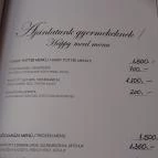 Melba Panoráma Étterem Budapest - Étlap/itallap