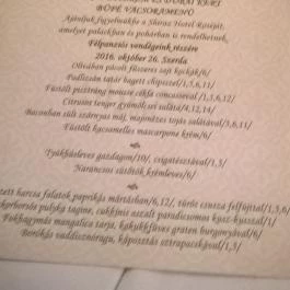 Shiraz Étterem & Dubai Kert Egerszalók - Étlap/itallap