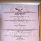 Shiraz Étterem & Dubai Kert Egerszalók - Étlap/itallap