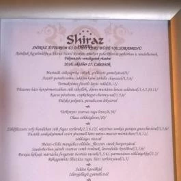 Shiraz Étterem & Dubai Kert Egerszalók - Étlap/itallap