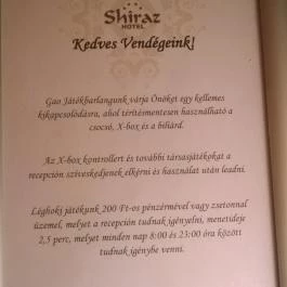 Mesés Shiraz Hotel Egerszalók - Egyéb