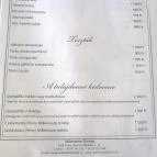 Millennium Étterem Tokaj - Étlap/itallap