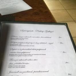 Rézpatkó Vendéglő Budapest - Étlap/itallap