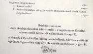 Rózsa Étterem Mezőkövesd - Étlap/itallap