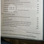 Rózsa Étterem Mezőkövesd - Étlap/itallap