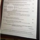 Rózsa Étterem Mezőkövesd - Étlap/itallap