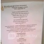 San Toro Étterem - Bambara Hotel Felsőtárkány - Étlap/itallap
