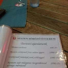 Spaten Söröző Étterem Sátoraljaújhely - Étlap/itallap