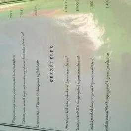 Széphalmi Kerék Csárda, Sátoraljaújhely - Étlap/itallap