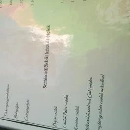 Széphalmi Kerék Csárda, Sátoraljaújhely - Étlap/itallap