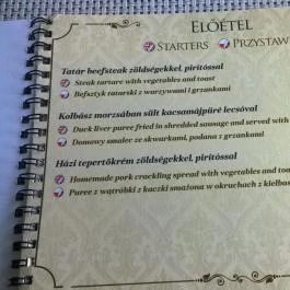 Velvet Bisztro & Restaurant, Halmaj - Étlap/itallap