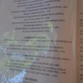 Zempléni Casinó Étterem & Pizzéria, Sátoraljaújhely - Étlap/itallap