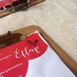 Zománc Bisztrócska, Vászoly - Étlap/itallap