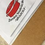 Zománc Bisztrócska Vászoly - Étlap/itallap