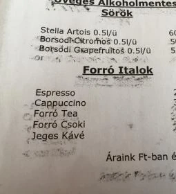 Hungária Panzió étterme