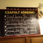 Pivohalle Sörvendéglő Budapest - Étlap/itallap