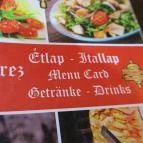 Ramirez Gyros Siófok - Étlap/itallap