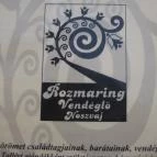 Rozmaring Étterem Noszvaj - Étlap/itallap