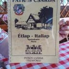 Patkós Csárda Tiszafüred - Étlap/itallap