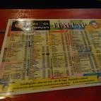 4es6os Corvin Budapest - Étlap/itallap