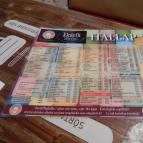 Akácfa Söröző Budapest - Étlap/itallap