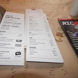 Alap Cafe, Budapest - Étlap/itallap