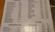 Aranykutya söröző Tatabánya - Étlap/itallap