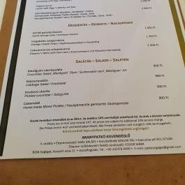 Aranypatkó Kisvendéglő Szigliget - Egyéb