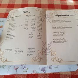 Aranytál étterem Komárom - Étlap/itallap