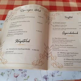 Aranytál étterem Komárom - Étlap/itallap
