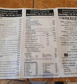 Arizóna Pizzéria