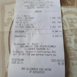 Arizóna Pizzéria Dunapataj - Étlap/itallap