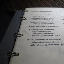 Atlantis Bisztró & Biliárd, Budapest - Étlap/itallap