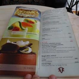 Belvárosi Auguszt Cukrászda Budapest - Étlap/itallap