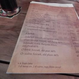 Az Öszvér, Budapest - Étlap/itallap