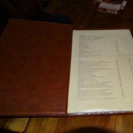 Az Öszvér, Budapest - Étlap/itallap