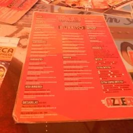 Azteca Tex-Mex Étterem, Budapest - Étlap/itallap