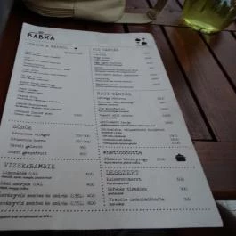 Babka Budapest - Étlap/itallap