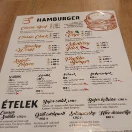 Bajor Burger & Beer, Budapest - Étlap/itallap