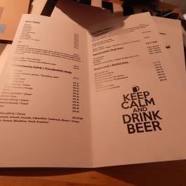 Bajusz Bár, Budapest - Étlap/itallap