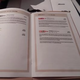 Bajusz Bár, Budapest - Étlap/itallap