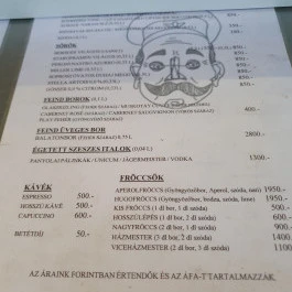 Bakter, Balatonmáriafürdő - Étlap/itallap